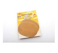 Kleiber Patchs ovales en velours côtelé thermocollants/à coudre coudes/genoux beige