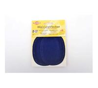 Kleiber Patch thermocollant Mini – velours côtelé fin – Bleu