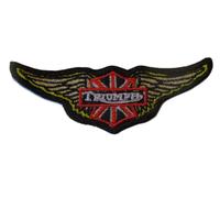 Mini Patch Triumph Avec Des Ailes 8x2.5 Cm Drapeau Uk Moto Anglaise