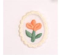 Mini patchs de fleurs d'amour en creuse, 10 pièces, tissu en dentelle brodé, couvre-chef, vêtements de bricolage, fournitures de couture, autocollants(LA-6-235-5)