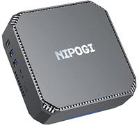 Mini PC, 6 Go de RAM/128 Go de ROM Mini Ordinateurs Intel Celeron J3455 Windows 10 Pro Tiny Desktop Computer Soutien 2,5 inch SATA SSD/HDD, 2 Ports HDMI, 4K HD, 2,4 G + 5 G WiFi, LAN, Montage VESA