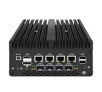 Mini PC 8505 sans Ventilateur avec DDR5 M.2 Nvme 4 x i226 2,5 G LAN, USB, HDMI, DP, Type-C, Intel X710 4 x 10 G SFP+, WiFi, Appareil Micro routeur, AES-NI, OPNSSE, Pas de RAM, Pas de SSD