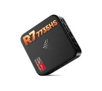 Mini PC Gaming - AMD Ryzen 7 7735HS, 16Go LPDDR5, 512Go NVMe - Performant & Ultra-Compact, Idéal pour le Gaming et le Bureau NIPOGI Hyper H1 Noir