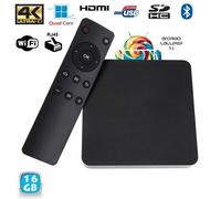 Mini Pc Android Tv Box 4k Passerelle Multimédia Ram 2go Cpu 2ghz 16 Go
