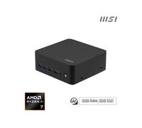 MSI Cubi Z AI 8M AMD Ryzen 7 8845HS Barebone 0.9L sized PC Noir AMD SoC 3,8 GHz Haut-parleurs intégrés