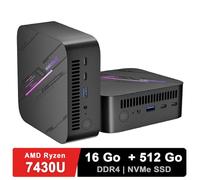 Mini PC-Blackview MP100 Mini PC - AMD Ryzen 7430U (6C/12T) - Windows 11 Pro -16Go RAM DDR4 - 512Go SSD - BT5.2 - WiFi6 - 4K HD