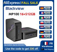 Mini PC Blackview MP100 NOUVEAU, AMD Ryzen 5 7430U, Windows 11, 6 cœurs, 12 threads, 16 Go de DDR4, 512 Go de SSD, WiFi 6, Mini ordinateur PC BT5.2 16GB+512GB