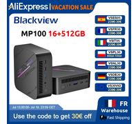 Mini PC Blackview MP100 NOUVEAU, AMD Ryzen 5 7430U, Windows 11, 6 cœurs, 12 threads, 16 Go de DDR4, 512 Go de SSD, WiFi 6, Mini ordinateur PC BT5.2 16GB+512GB