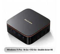 Mini PC - BLACKVIEW - MP20 - AMD Ryzen 3300U - 16 Go DDR4 - 512 Go SSD (extensible)