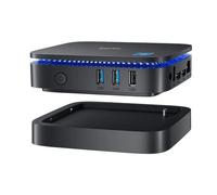 Ordinateur de bureau de jeu Blackview MP60 avec Windows 11 Pro, processeur Intel Alder Lake N150 de 12e génération, 16 Go de RAM, SSD de 512 Go 16+512 noir
