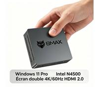 Mini PC BMAX B3 Pro Windows11Pro Intel N4500 8Go DDR4 256Go SSD Double écran 4K Wi-Fi5G Bt5.0 Mini ordinateur de bureau pas cher