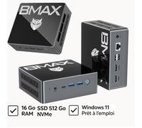 Mini PC - BMAX - B4 Turbo - Intel N150 - 16 Go LPDDR4 - SSD 512 Go NVMe - mini pc pas cher - mini pc windows 11