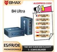 Mini PC BMAX B4 Ultra Intel N150 avec 12 Go de RAM, 512 Go de SSD, double Wi-Fi 2,4 GHz 5 GHz, Bluetooth 5.0, mini ordinateur barebone Mini Pc