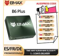 Mini PC BMAX B6 Plus Intel I3-1000NG4 Windows 11 PC 12 Go de RAM DDR4 512 Go de SSD NVMe WIFI 5 USB 3.0 USB * 3 HDMI * 2 Bluetooth 4.2 Mini Pc