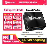 Mini PC BMAX B7 A Pro, processeur AMD Ryzen 5 7430U, graphismes AMD Radeon, 16 Go de RAM, 512 Go de SSD, Windows 11, USB, HDMI, Type-C, Bluetooth, DP Mini Pc