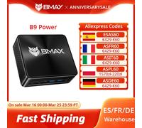 Mini PC BMAX B9 Power, Intel Core i9-12900H Turbo, fréquence 5,0 GHz, 24 Go de RAM DDR5, SSD NVMe 1 To, Wi-Fi 6, Bluetooth 5.2