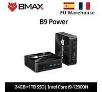 Mini PC BMAX B9 Power, Intel Core i9-12900H Turbo, fréquence 5,0 GHz, 24 Go de RAM DDR5, SSD NVMe 1 To, Wi-Fi 6, Bluetooth 5.2