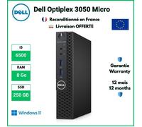 Mini PC Dell Optiplex 3050 Micro Core i5 6500 8 Go 250 GB SSD Windows 11