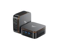 NIPOGI Mini PC Essenx E1 Intel N95 - 8Go/256Go (16Go/2To Max), 270g, Double 4K, Silencieux, Noir