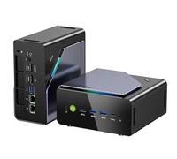 Mini PC Gaming AMD Ryzen 7 H 255 (upgrade 8745HS, jusqu’à 4,9 GHz), Mini PC barebone (NO DDR NO SSD) compatible DDR5, PCIe 4.0 x4, USB4.0, LAN 2.5G, Quad écran 4K, OCuLink - Gaming, Bureau et Business