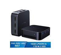 Mini PC Blackview MP80 RAM 16 Go Stockage 1 To M.2 SSD, Windows 11 Pro, WiFi 2.4G+5G, Intel Alder Lake N97, 3.60 GHz - Bleu Noir