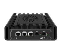 Mini PC N150 Firewall Hardware 82599ES 2X 10GbE SFP+, 3X i226V 2.5GbE LAN OPNsense, AES-NI, 2HD, Fente pour Carte SIM, Emplacement M.2 WiFi, Pas de RAM sans SSD (4 Go RAM 64 Go SSD)