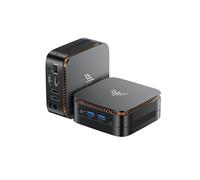 Mini PC Ultra-Compact Essenx E1 Intel N95 +8Go+256Go - 100x100x40mm (270g), Double 4K@60Hz, Silencieux & Eco-énergétique, Noir