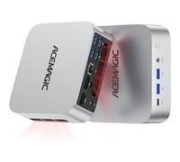 Mini PC Ultra Performant -Intel i9-11900H 8C/16T, 32Go/1To, Argent Élégant, 3 Écrans 4K@60Hz, WiFi 6+LAN 2.5G, Refroidissement Efficace, Ultra-Compact ACEMAGIC M1 Argent