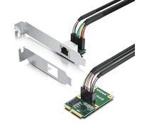 Mini PCIe 2.5G Ethernet Network Card, 30-cm Cable Length, with LED Light, Single Port RJ45, Mini Pice Interface, Not for M.2