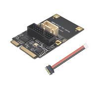 Mini PCIE para 19Pin 2Port USB3.0 Adaptador Placa de Expansão Riser PCI Express USB 3.0 5Gbps Conversora