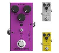 Mini Pedal de efecto de Overdrive para guitarra eléctrica, Bypass único DC 9V