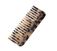 Mini peigne à acide acétique coloré dents larges, poils en plastique, outil de coiffure for cheveux bouclés, épais, longs et mouillés, Type Normal, 2 pièces Pour tous types de coiffure(Beige Color)