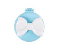 Mini peigne compact de cheveux de taille de voyage pour les hommes, les femmes et les filles Brosses à cheveux pliantes portatives rondes de miroir de voyage de mini brosse à cheveux
