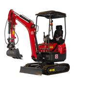 Mini-pelle 1,8 tonnes moteur Kubota 10,2 kW 3 cylindres avec bras pivotant et train de chenilles extensible MW Tools MG18F