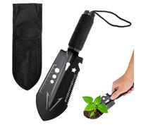 Mini Pelle de Camping 7 en 1 pour Une Utilisation en extérieur - Pelle multifonctionnelle avec Manche en paracorde Pelle Pliante décapsuleur et scie à clé hexagonale pour la Voiture la randonnée