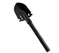 Mini pelle de jardin 6 en 1 - En acier inoxydable ultra légère - Pour l'extérieur et le jardin - Pelle de camping multifonction avec scie, décapsuleur et clé hexagonale - Outil de survie inoxydable