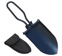 Mini pelle pliante en acier inoxydable - Petite pelle de jardin pliable en acier inoxydable avec sac de ceinture - Pour jardin, camping, extérieur