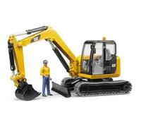 BRUDER - 2466 - Mini pelleteuse CATERPILLAR avec personnage - Echelle 1:16 - 41 cm