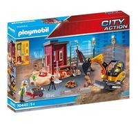 Playmobil 70443 City Action Construction Small Excavator with Movable Bucket, for Children Ages 5+