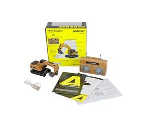 Mini Pelleteuse télécommandée en métal proportionnel 8 canaux 1:64 RTR Enfants à partir de 6 Ans