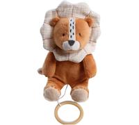 Mini Peluche Musicale Babou-Doudou En Veloudoux+Anneau En Bois-Éveil Musical-Cadeau Bébé