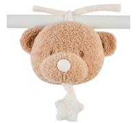 Nattou Peluche Musicale en Polyester, avec Musique, Ours, à Suspendre, env. 16 cm, Teddy, Brun Clair