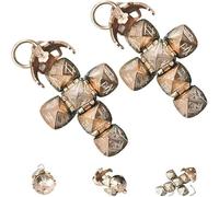 Mini pendentif sphérique maçonnique transformable, design transformable, symbole portable de l'héritage fraternel, sphère convertible en croix unique (2pcs)