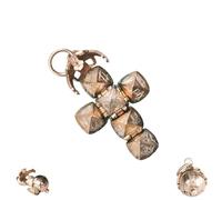 Mini pendentif sphérique transformable maçonnique, collier vintage pliable pour hommes et femmes, design transformable - De sphère à croix (1PCS)