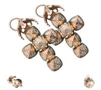 Mini pendentif sphérique transformable maçonnique, collier vintage pliable pour hommes et femmes, design transformable - De sphère à croix (2PCS)