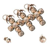 Mini pendentif sphérique transformable maçonnique, collier vintage pliable pour hommes et femmes, design transformable - De sphère à croix (3PCS)