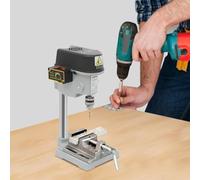 Mini perceuse à colonne, 340 W, à trois vitesses avec butée de profondeur, régulation en continu de la vitesse, mini perceuse d'établi filaire, portable, bois, plaque en plastique