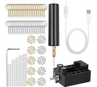 Mini perceuse électrique Perceuse à main 153pcs Kit de forets hélicoïdaux Perceuse de bijoux T70210-91