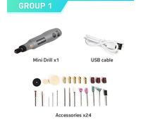 Mini perceuse électrique sans fil - Outils électriques - 3,6 V - Régulation de la vitesse - Accessoires complets