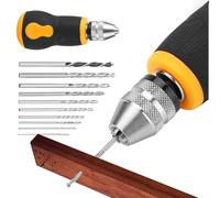Mini perceuse manuelle : 1 petite perceuse hélicoïdale sans fil avec outil rotatif manuel de 3,54 pouces, perceuse portable multifonction | Idéal pour bijouterie, gravure
